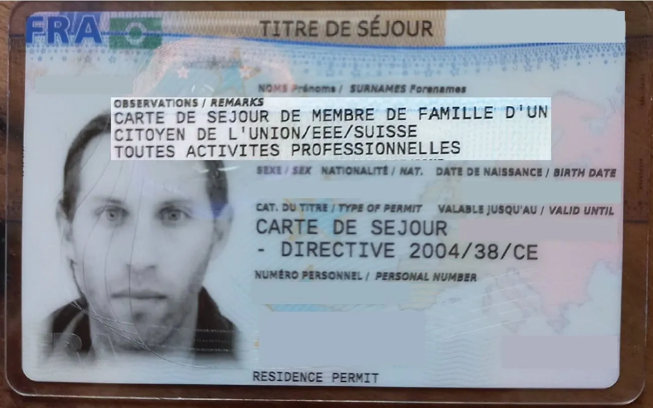 Obtaining The Spouse Of EU National Residency Permit In France 